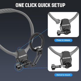 SEANCHEER magnetic neck mount versatile-use setup for varied environments