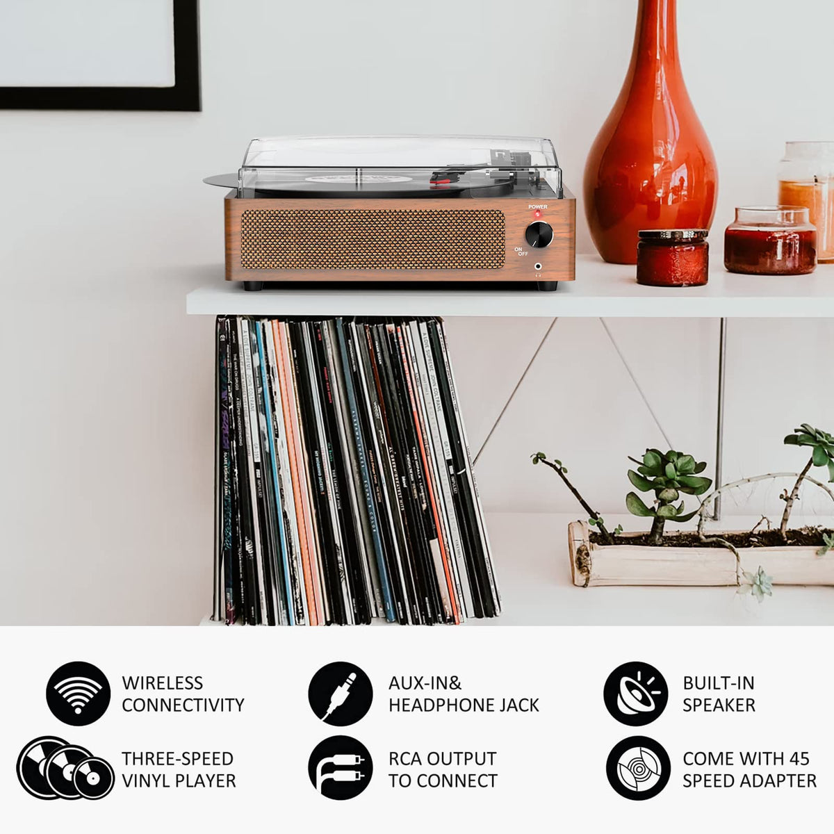 seasonlife back panel with RCA AUX Bluetooth ports enabling flexible connections