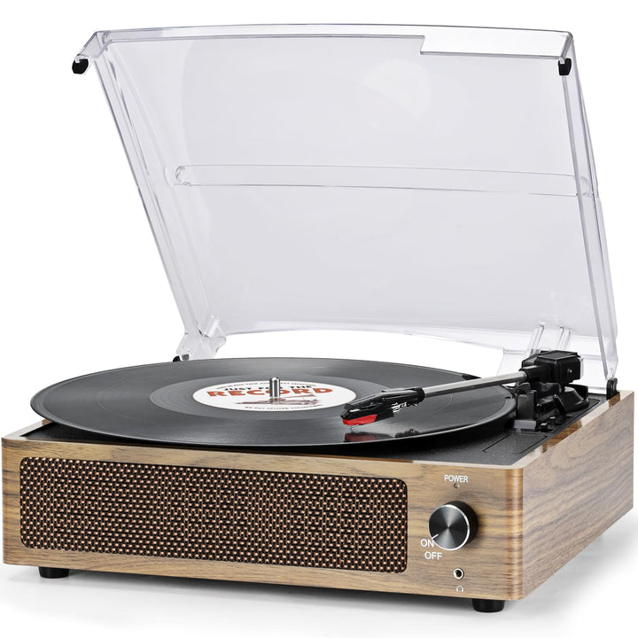 seasonlife front view showing turntable on and ready, stylish and space-saving