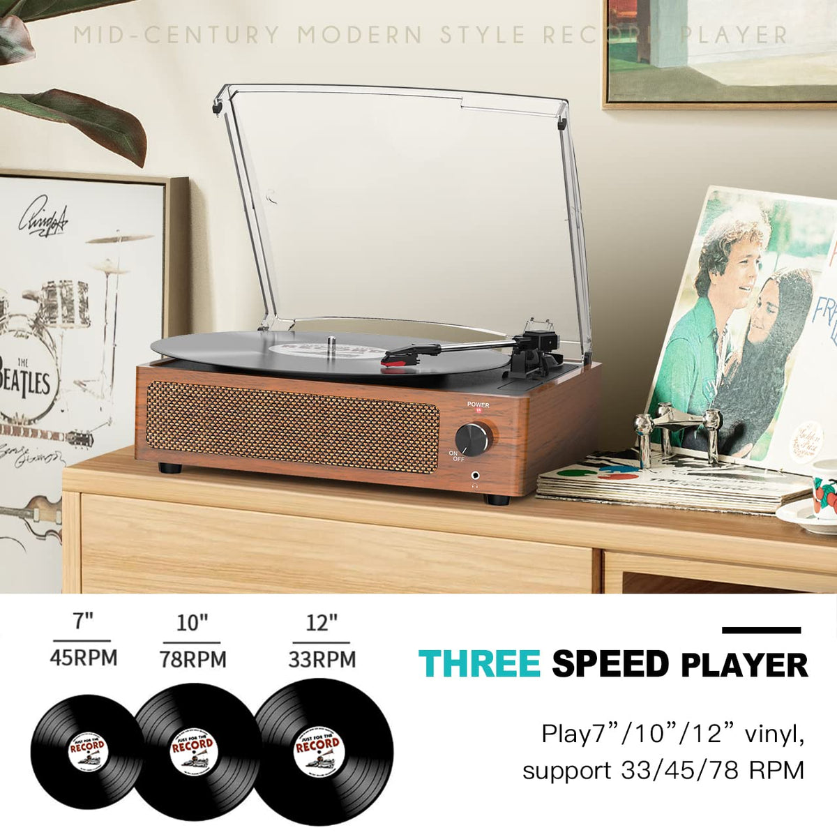 seasonlife platter and speed selector detail indicating 33 45 78 rpm control
