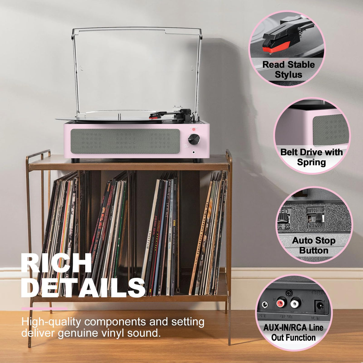seasonlife record spinning with remote illustrating portable use and convenience