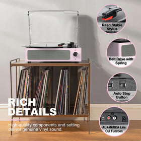 seasonlife record spinning with remote illustrating portable use and convenience