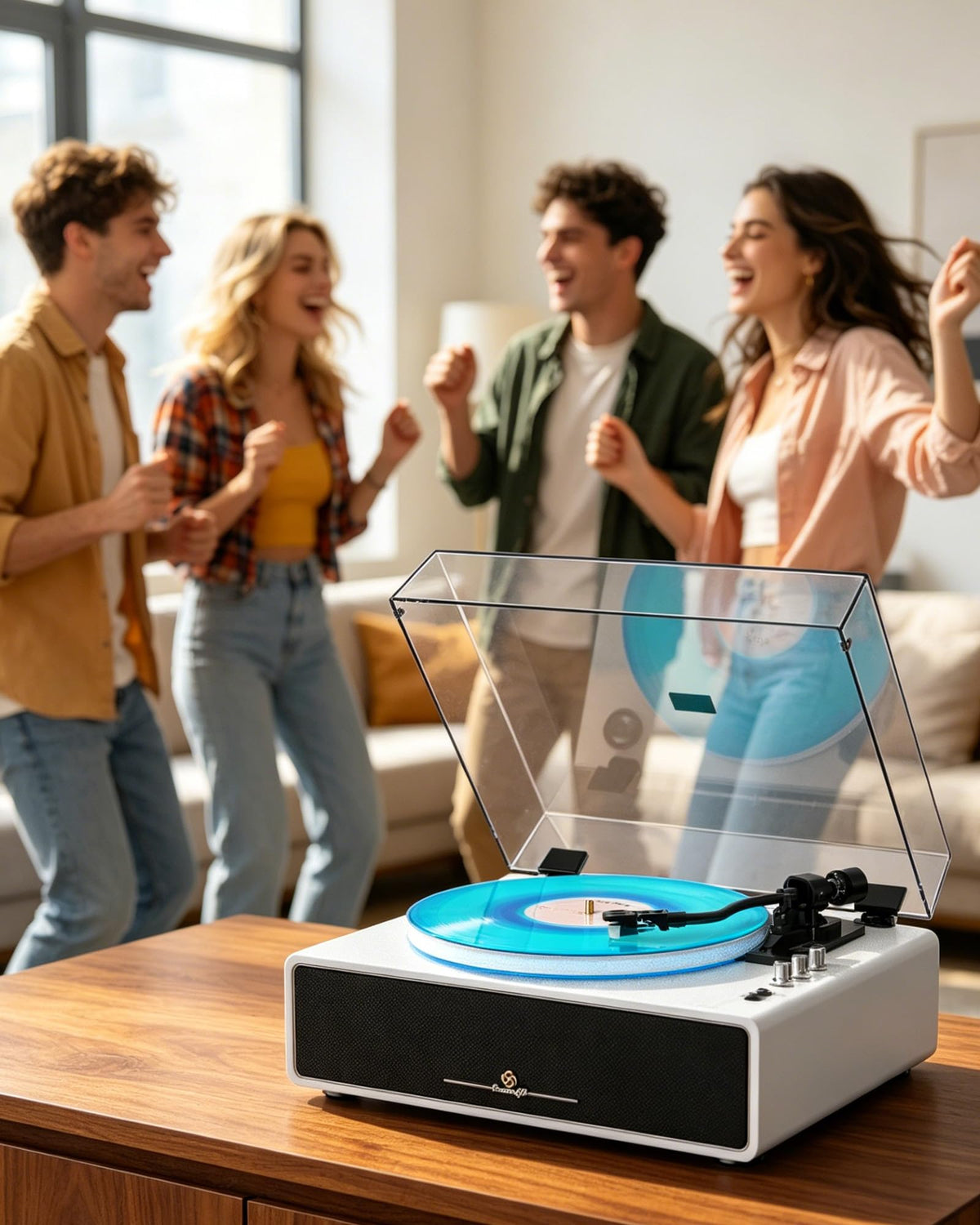 Seasonlife record player auto-stop for convenient playback