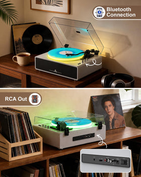 Seasonlife record player enables Bluetooth wireless playback