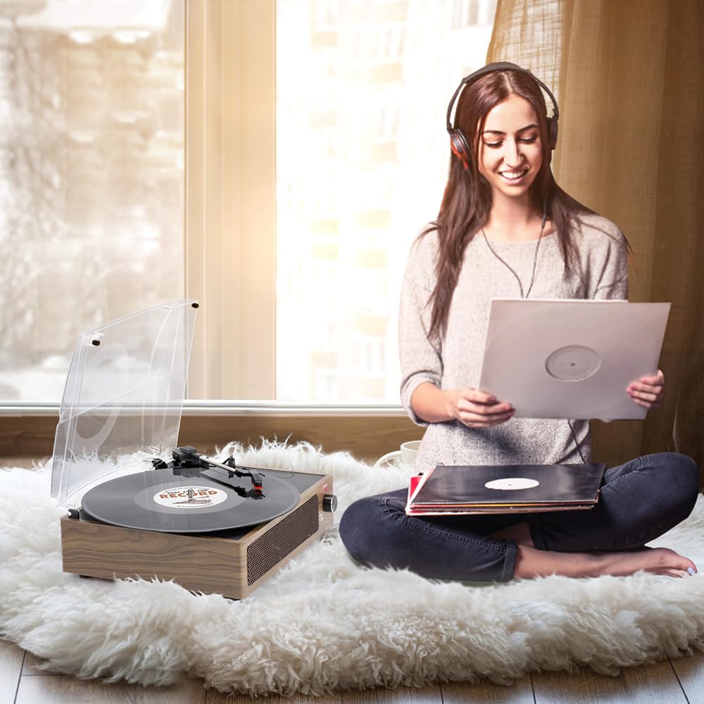 seasonlife next to a record sleeve illustrating compact size and scale