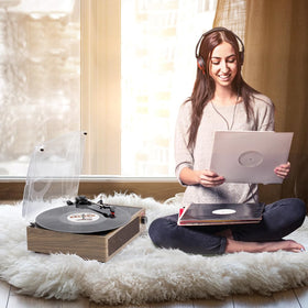 seasonlife next to a record sleeve illustrating compact size and scale