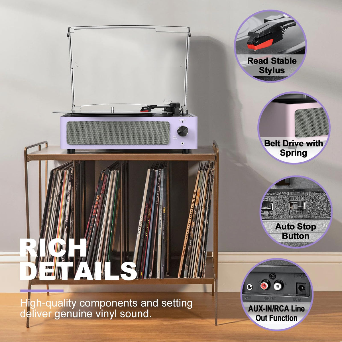 seasonlife speaker grille and front controls for easy operation and immediate listening