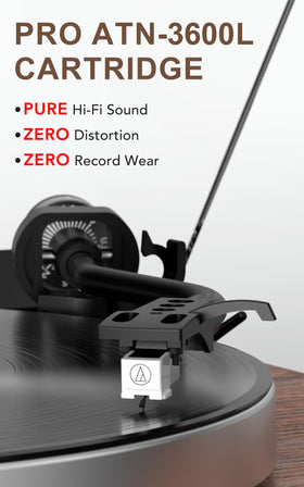 Seasonlife turntable 33/45 RPM speed supports versatile vinyl playback