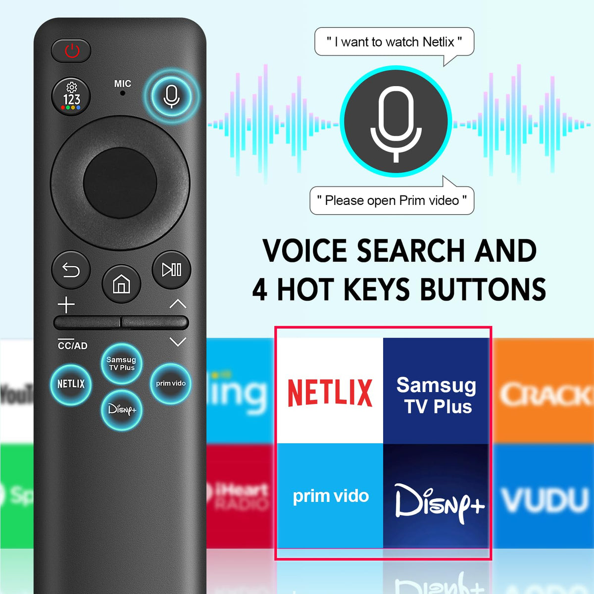 Seayoo buttons and microphone close-up for voice commands and accuracy