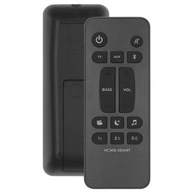 Seayoo Polk remote for Signa S1-S4, front view, universal compatibility for Polk soundbars.