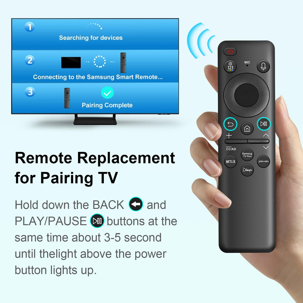 Seayoo remote in hand to show scale and comfortable ergonomic grip
