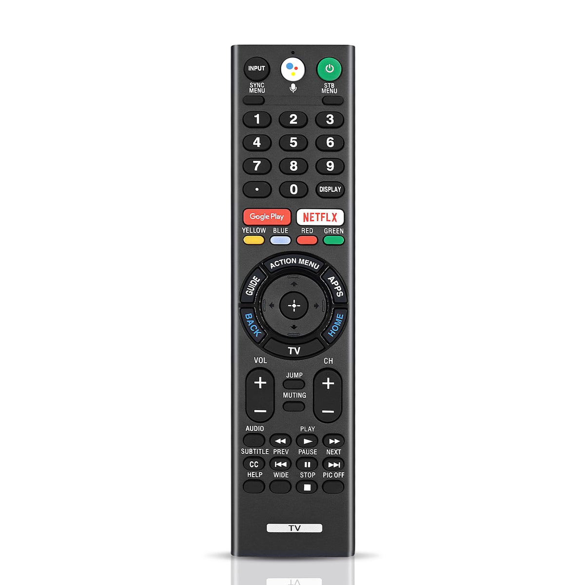 Seayoo voice remote on a Sony TV screen for easy navigation