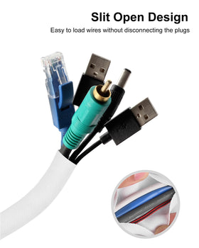 Secbolt 3/4 inch cord cover demonstrates bite resistance on a desk cable