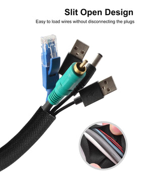 Secbolt black cord protectors, bite-resistant, shielding pets from chewing.