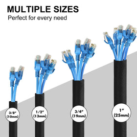 Secbolt black cord protectors ideal for car, home, and office setups.