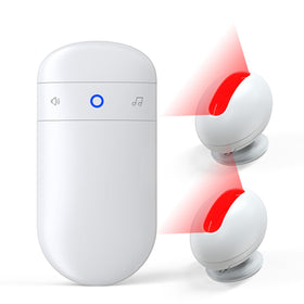 SECRUI wireless doorbell receiver plugged in for immediate alerts