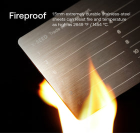 SecuX XSEED steel plate fireproof construction for durability