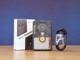 Seeed Studio T1000-E shown with Meshtastic app configuring LoRa region and settings
