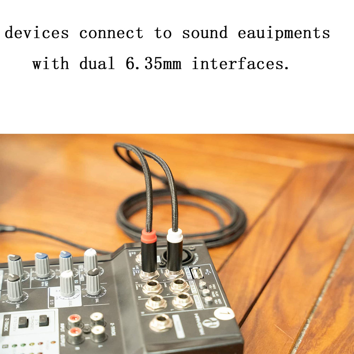 Seefeful cable connected to a mixing console demonstrating easy studio routing