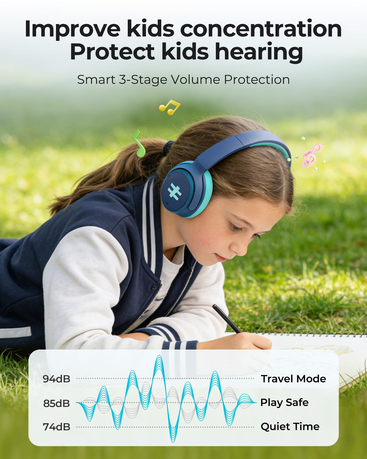 Seenda HEO-303 in-flight usage showing ANC against cabin noise