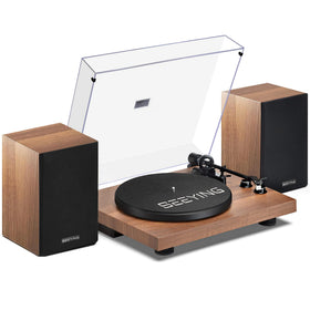 SeeYing record player with iron platter for stable rotation and crisper sound