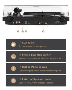 SeeYing record player iron platter design reduces vibration for clearer tone.