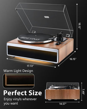 SeeYing static-balanced tonearm with adjustable counterweight enhances tracking accuracy.