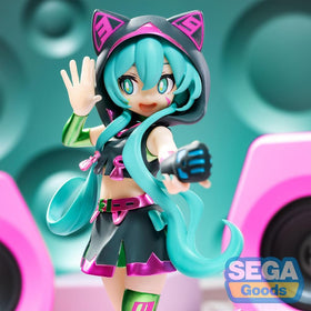 SEGA Hatsune Miku base stand view showing secure support for display