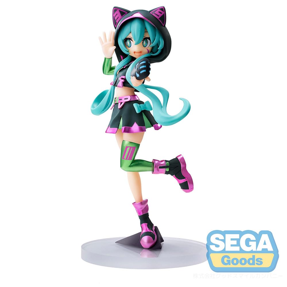 SEGA Hatsune Miku hair detail close-up emphasizing fine paintwork