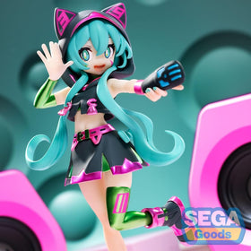 SEGA Hatsune Miku next to ruler scale comparison for size clarity