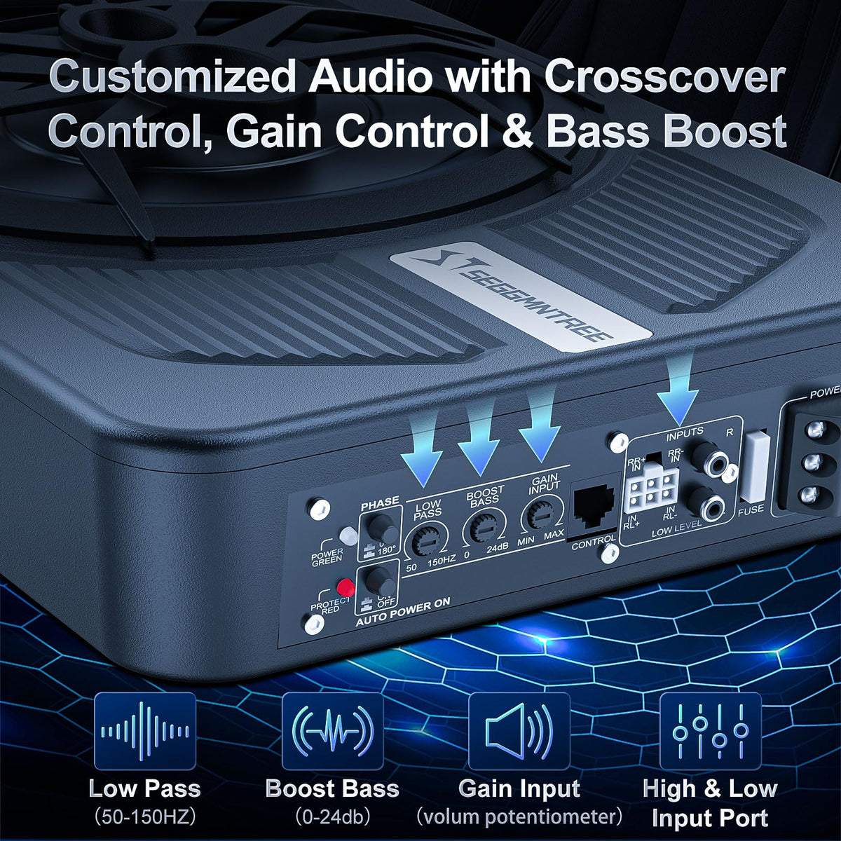 Seggmntree 1000W peak power supports cinematic explosions and concert-like bass.