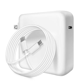 Sehonor 118W USB-C charger for MacBook Pro, front view, fast charging ready.