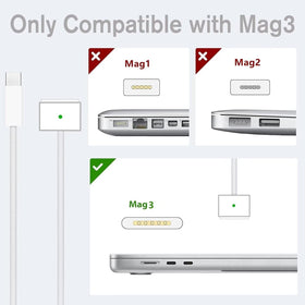 Sehonor six-point-six-feet USB-C to USB-C cable attached provides convenient long-range charging.