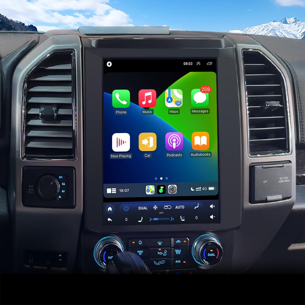 SEICANE Ford F-150 12.1-inch touchscreen upgrade for intuitive media control
