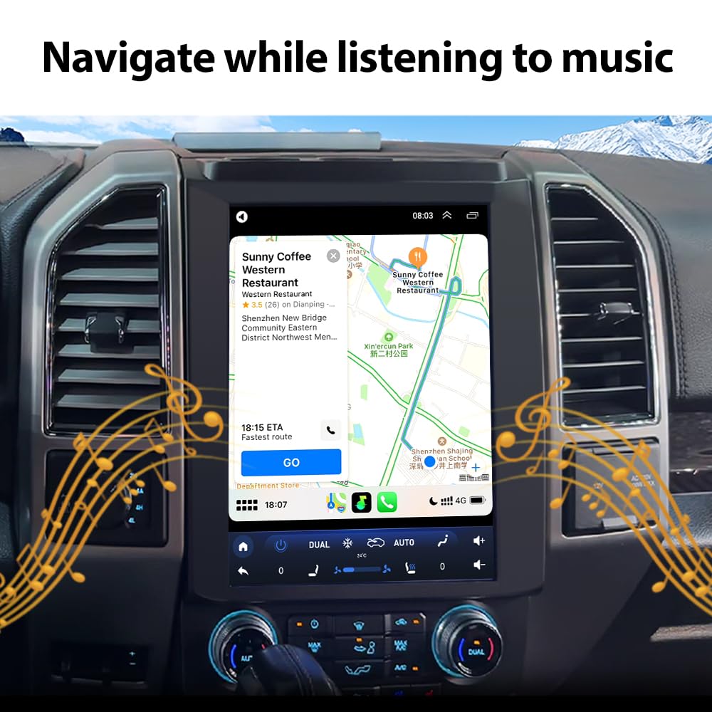 SEICANE Ford F-150 backup camera included for clear reversing at night