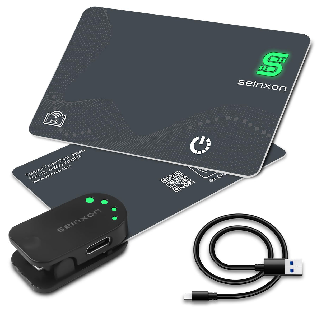 SEINXON Wallet Finder IP68 durable shell protects valuables in rain and dust