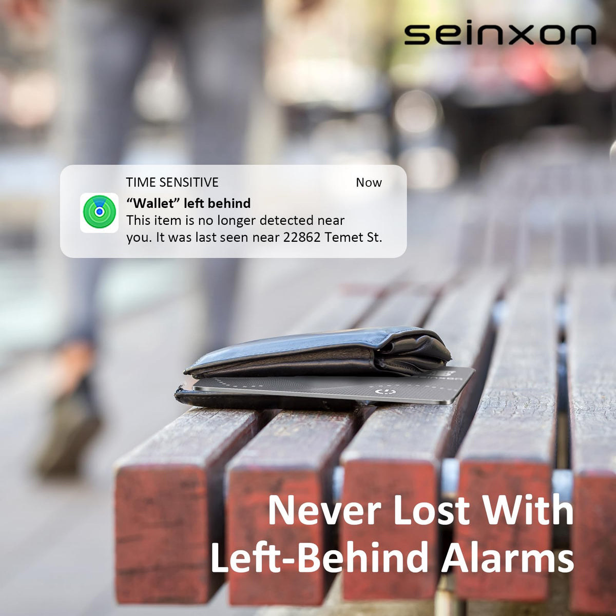 SEINXON Wallet Finder rechargeable clip for extended battery life