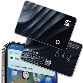 SEINXON Wallet Tracker in wireless charging mode for easy recharges