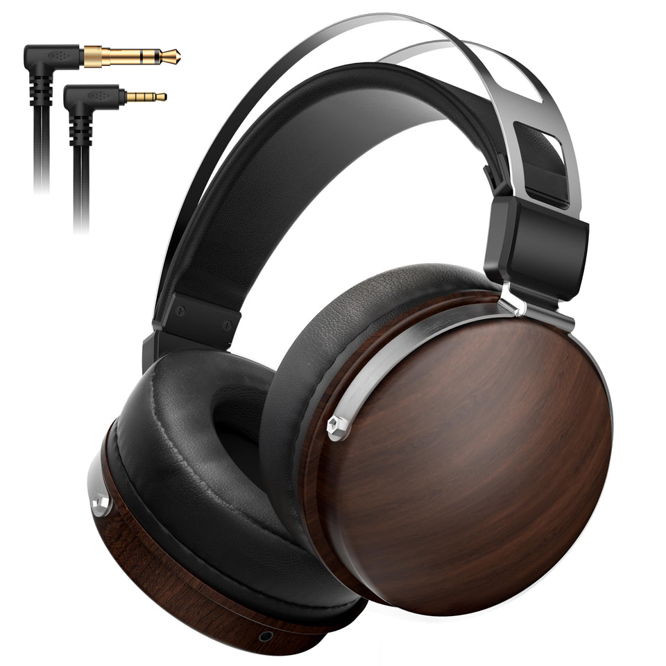 SEJJ wired studio headphones front view for precise monitoring during recording and mixing.