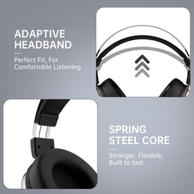 SEJJ noise isolation close-up demonstrates closed-back design for focused listening.