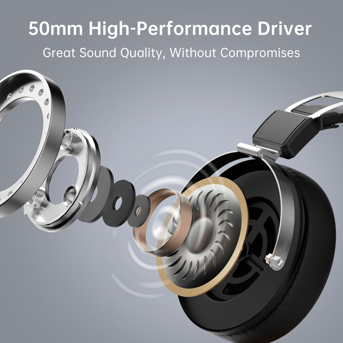 SEJJ wired studio headphones side view highlights comfortable fit for extended sessions.
