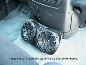 Kicker 6.5 speakers pre-installed in Centra-Pod for upgrade.