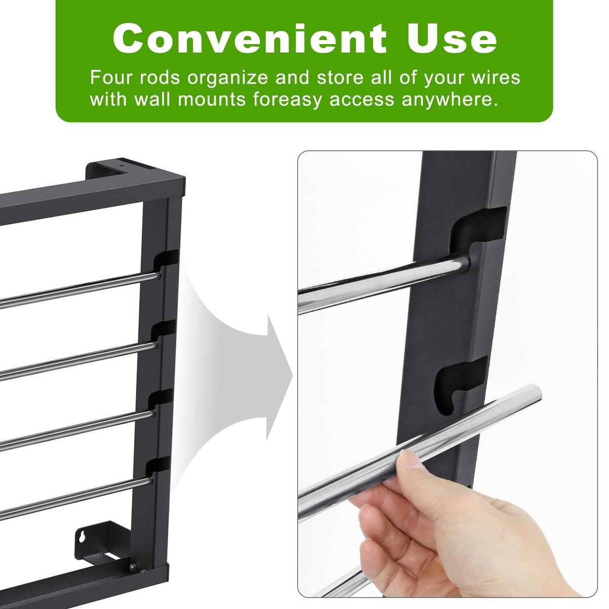 SELEWARE adjustable spool rods allow fitting different coil sizes for flexibility.