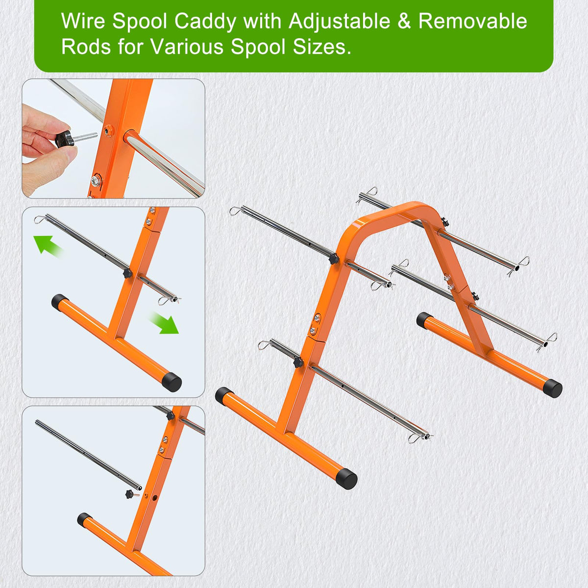 SELEWARE B-pin detail securing spools for slip-free dispensing benefit