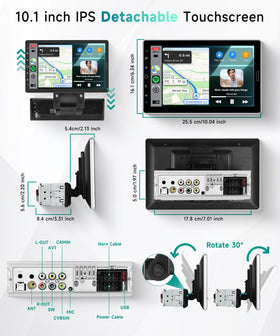 Sellrich 10.1-inch display angled for adjustable viewing