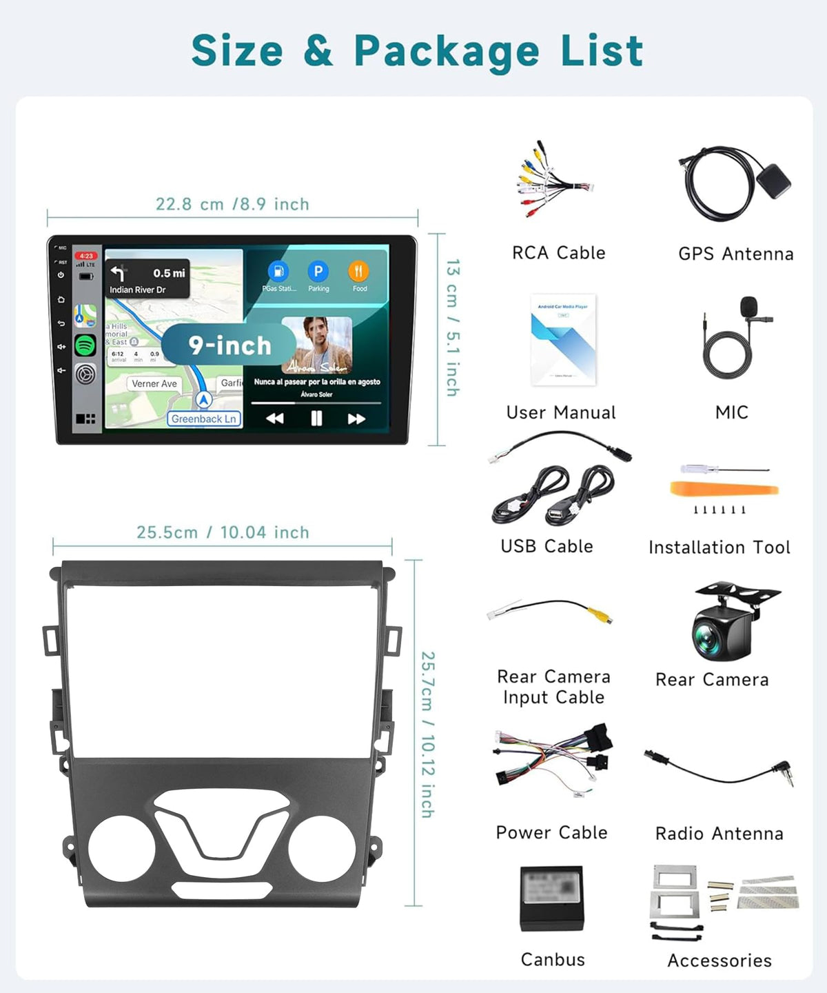 Sellrich AHD reversing camera input provides clearer rear view.