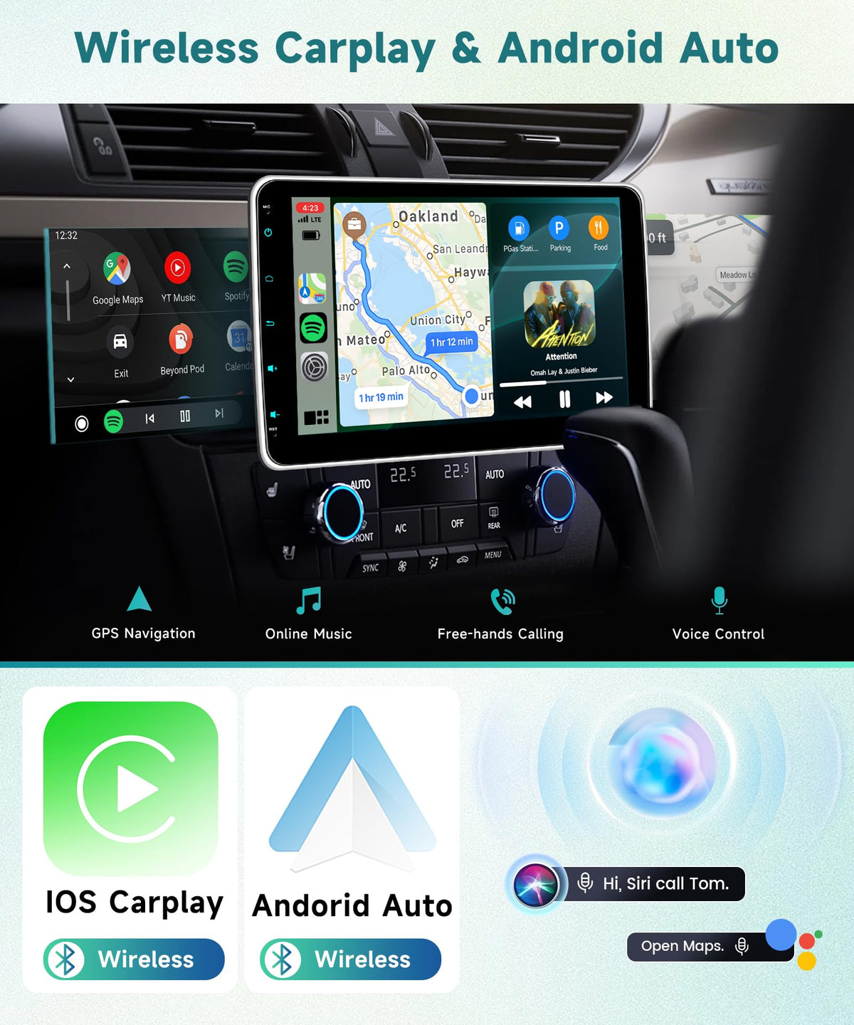 Sellrich detachable screen design adaptable to many dashboards