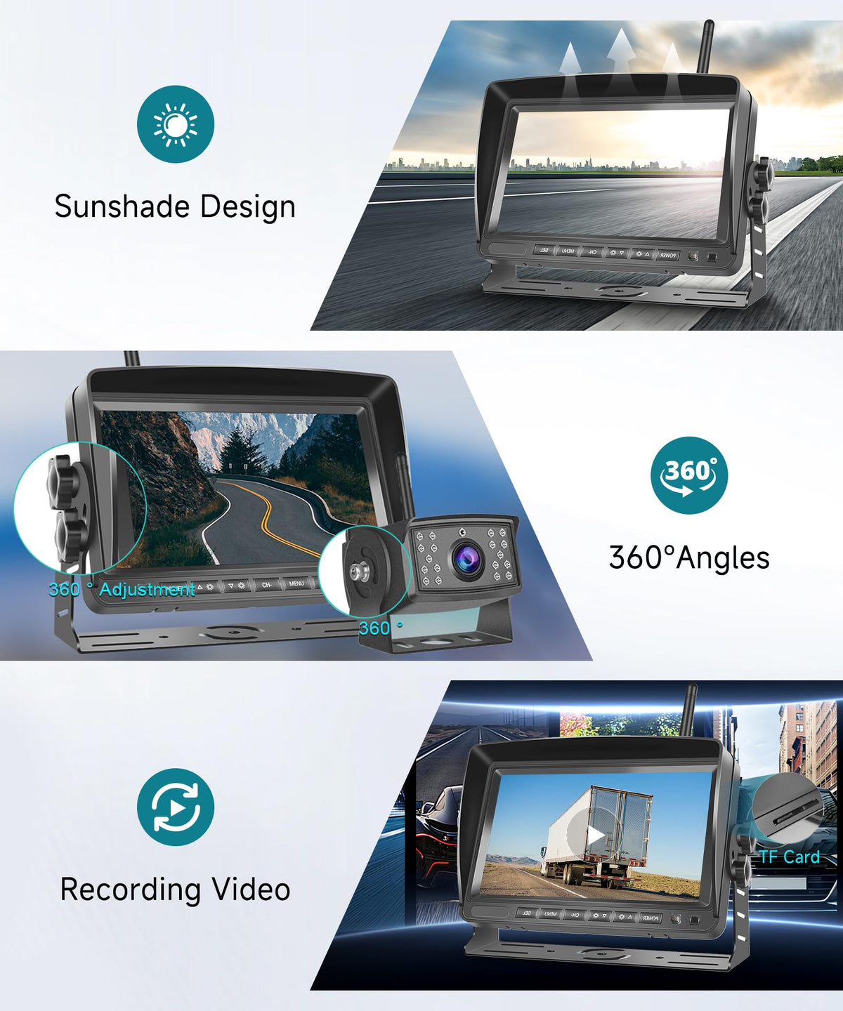 Sellrich DVR records footage on 64GB TF card