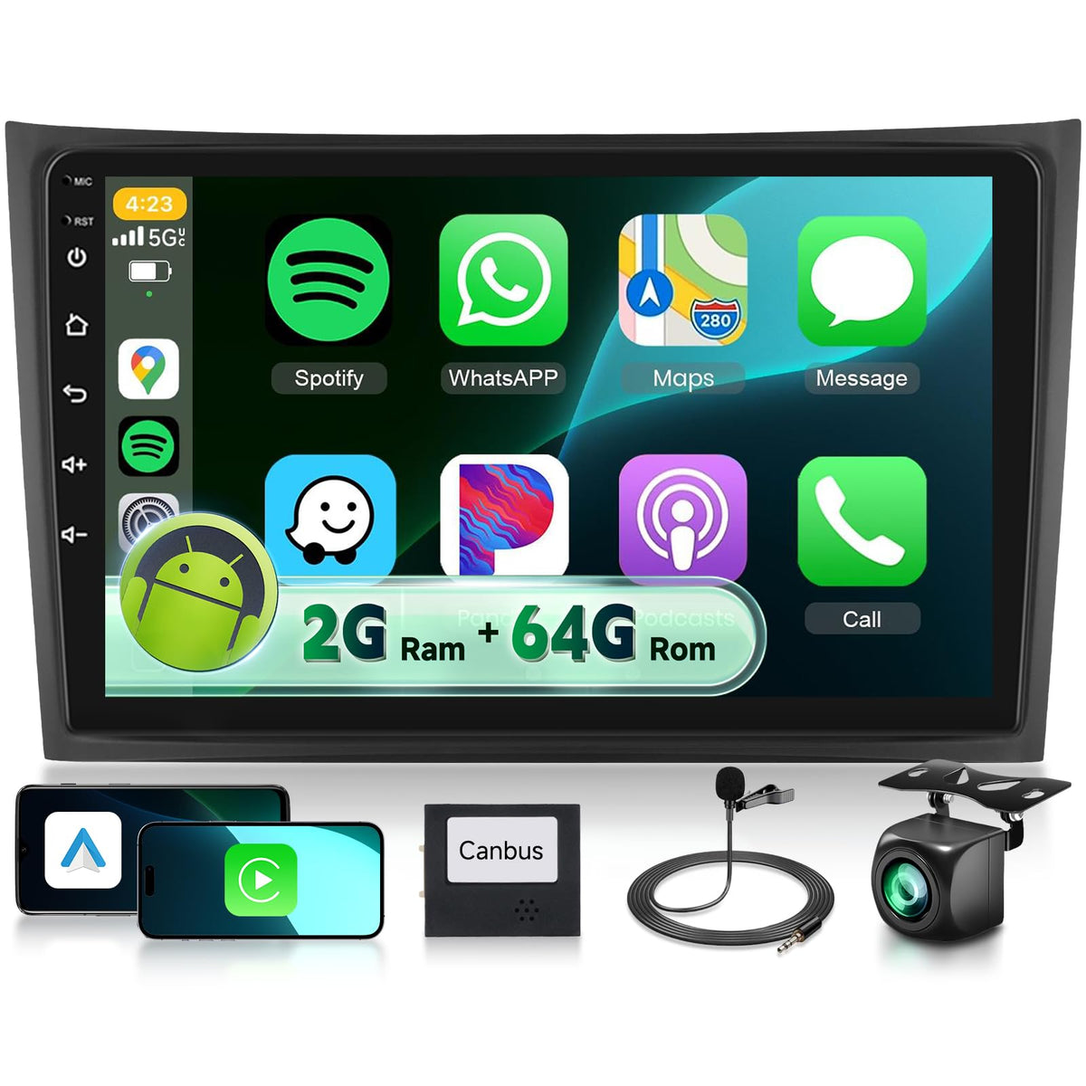 Sellrich Volvo XC90 10-inch Android radio display for easy navigation and entertainment.