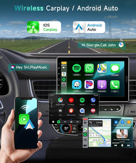 Sellrich wireless CarPlay and Android Auto interface for hands-free use